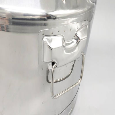 Milch-Fertigungszeichnung SS304 30L benutzte Edelstahl-Milch-Dosen mit Siegeldeckel