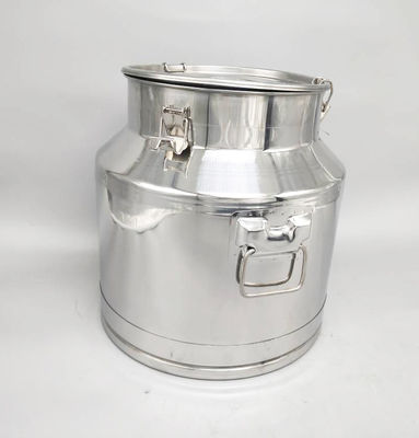Milch-Fertigungszeichnung SS304 30L benutzte Edelstahl-Milch-Dosen mit Siegeldeckel
