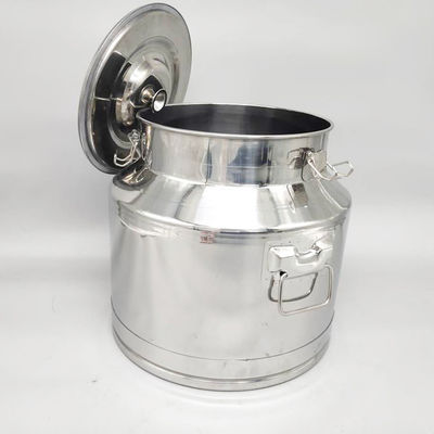 Milch-Fertigungszeichnung SS304 30L benutzte Edelstahl-Milch-Dosen mit Siegeldeckel
