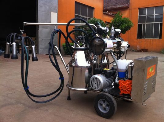 Tragbares Mobile-Melkmaschine des Nahrungsmittelgrad-SS mit Benzinmotor