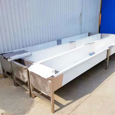 Edelstahl-Vieh-Abflussrinne 220V 50HZ Tiertrinknapf-3500*380*250mm